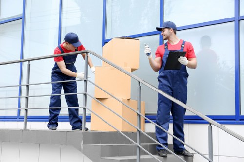 Man and Van team handling office relocation in Balham